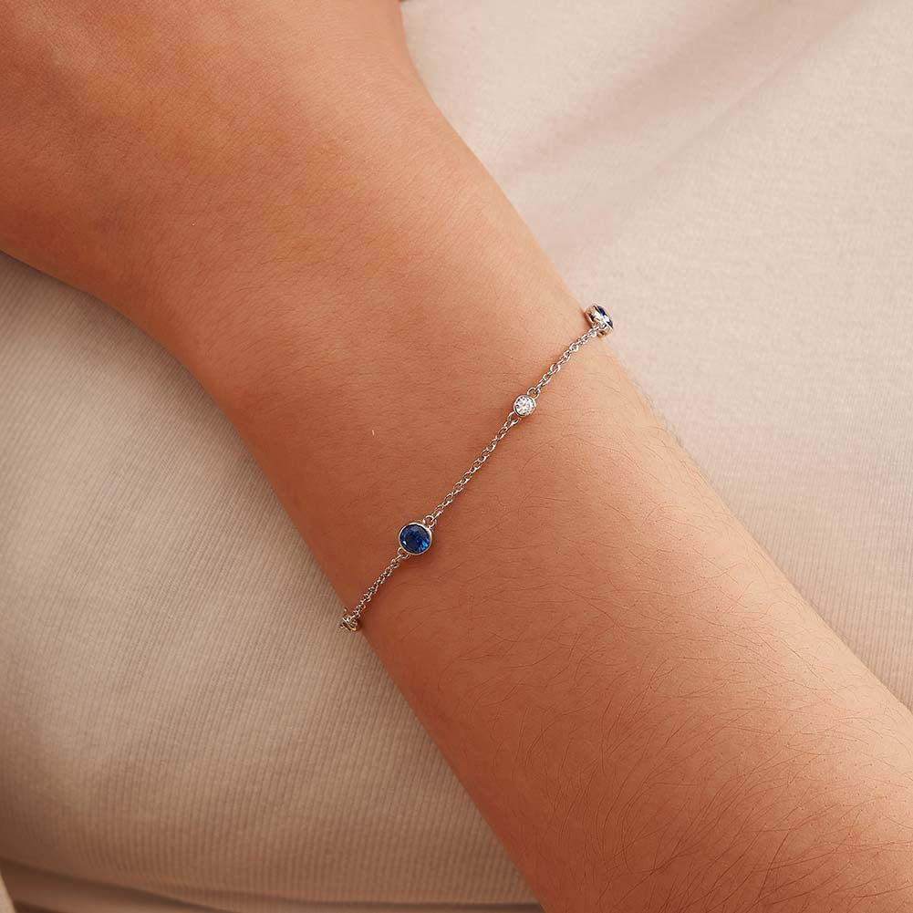 Starlit Colors – Sterling Silver & CZ Bracelet
