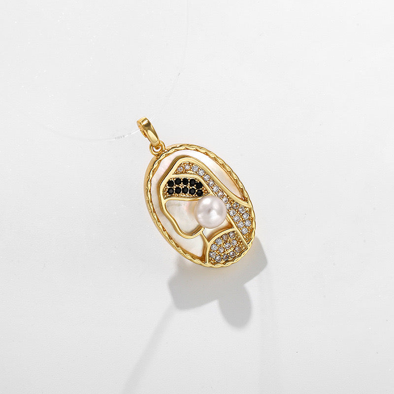 Girl with a Pearl – Artistic Pearl Pendant Necklace
