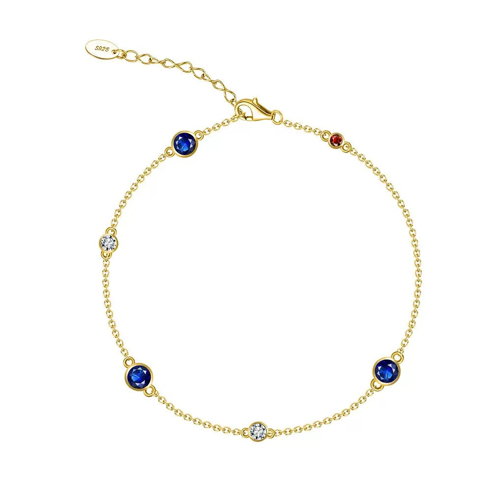 Starlit Colors – Sterling Silver & CZ Bracelet