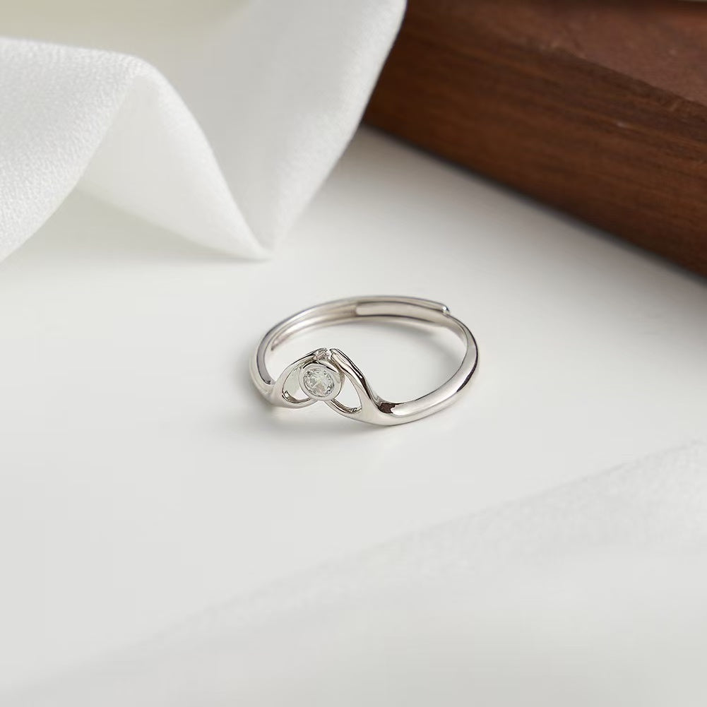 Eternal Glow – Vermeil & CZ Adjustable Ring