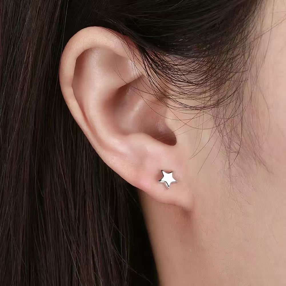 Star Stud Earrings – Sterling Silver or Gold Vermeil