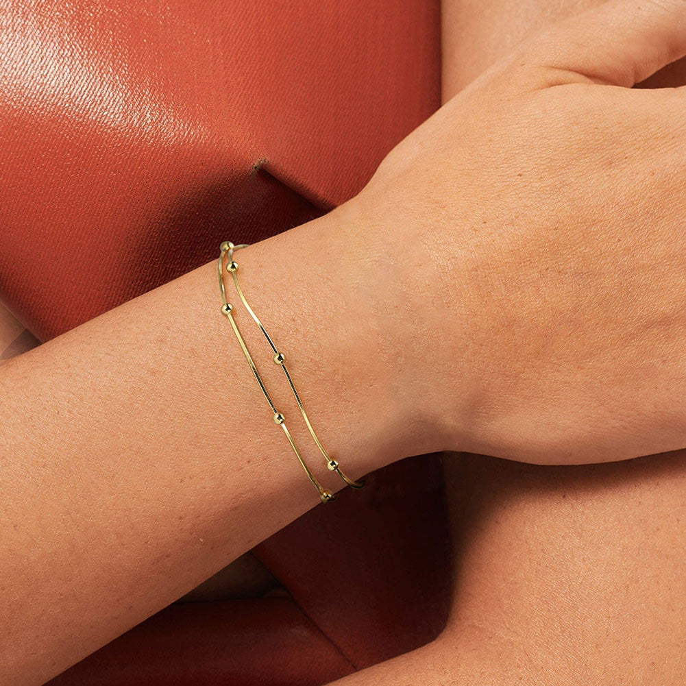 Golden Orbs – Vermeil Bracelet