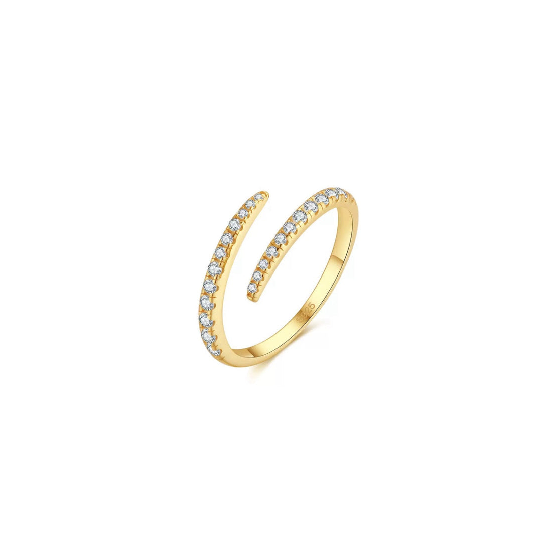 Layered Crescent Moon Necklace – Sterling Silver or Gold Plated