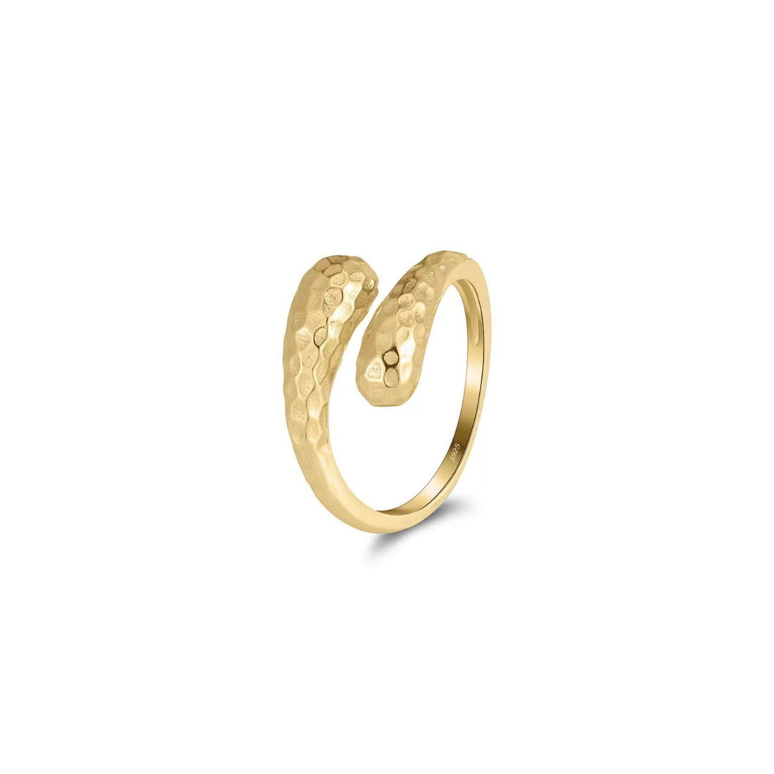 Bloom Charm – Vermeil & CZ Adjustable Ring