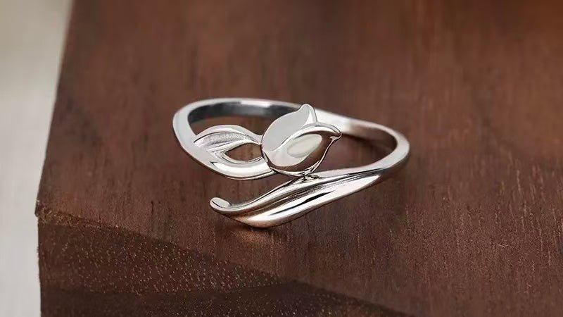 Tulip Serenity sterling silver adjustable tulip rings jewelry blog cover
