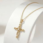 Twisted Rope Cross Necklace Pendant Necklaces