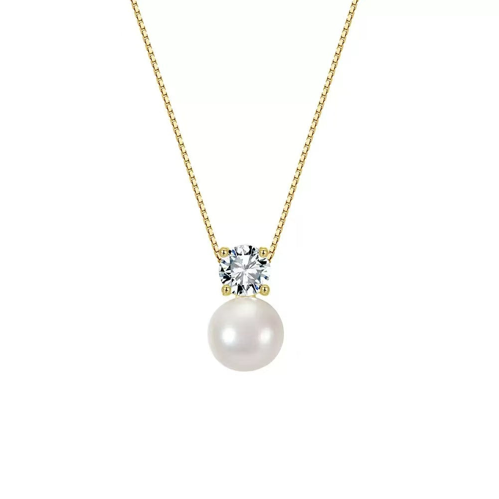 Pearl Dangle Pendant Necklace