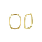 Rounded Rectangle Hoop Earrings Hoop Earrings