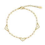 Heart Trail Chain Bracelet Charm Bracelets