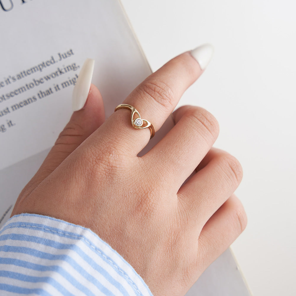 Eternal Glow – Vermeil & CZ Adjustable Ring