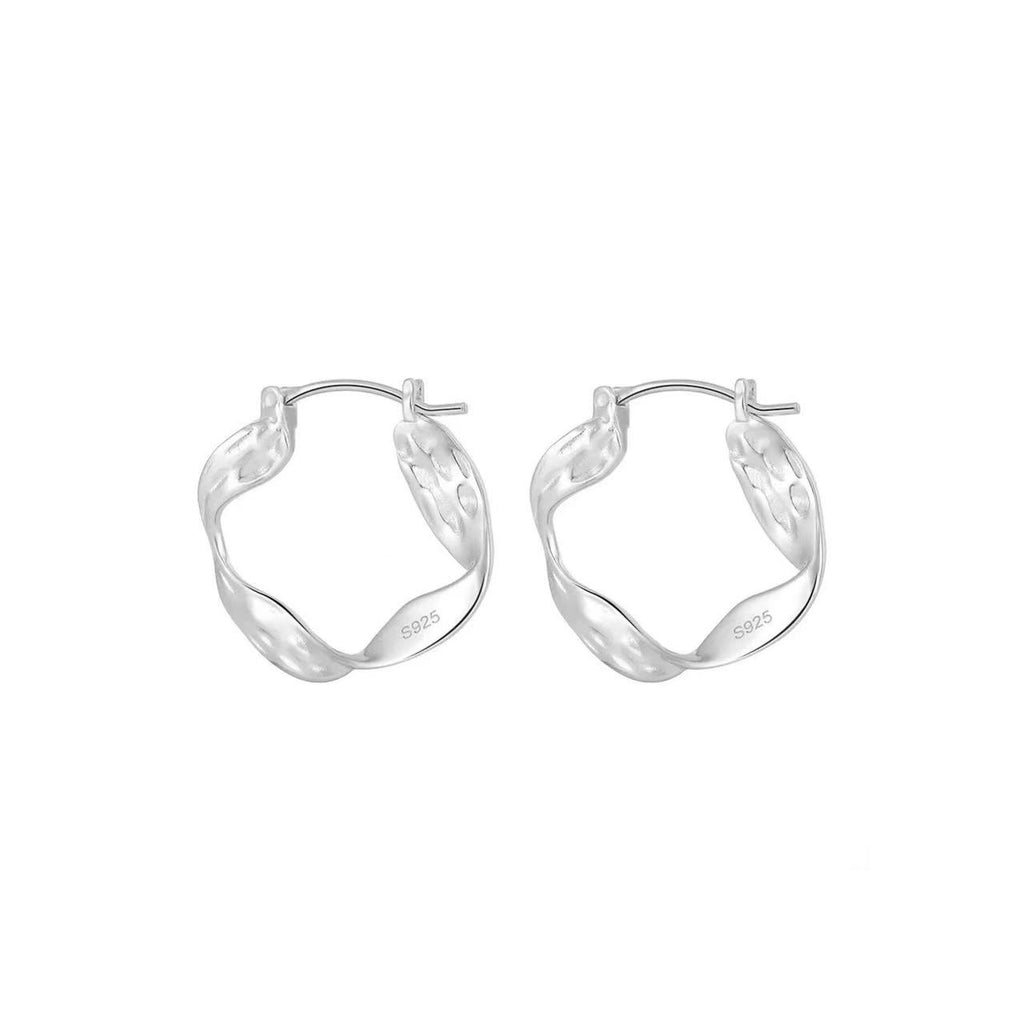 Twisted Texture Hoop Earrings