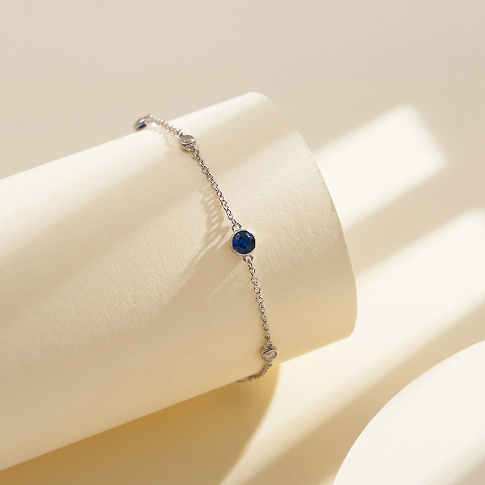 Starlit Colors – Sterling Silver & CZ Bracelet