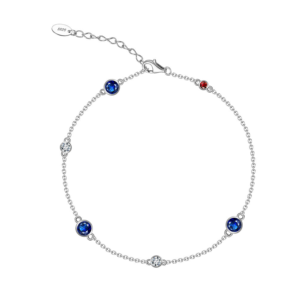 Starlit Colors – Sterling Silver & CZ Bracelet