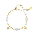 Starlit Pearl Charm Bracelet Charm Bracelets