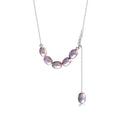 Luminous Grace – Lavender Pearl Pendant Necklace