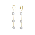 Cascade Pearl Charm Drop Earrings product photo by Starlight