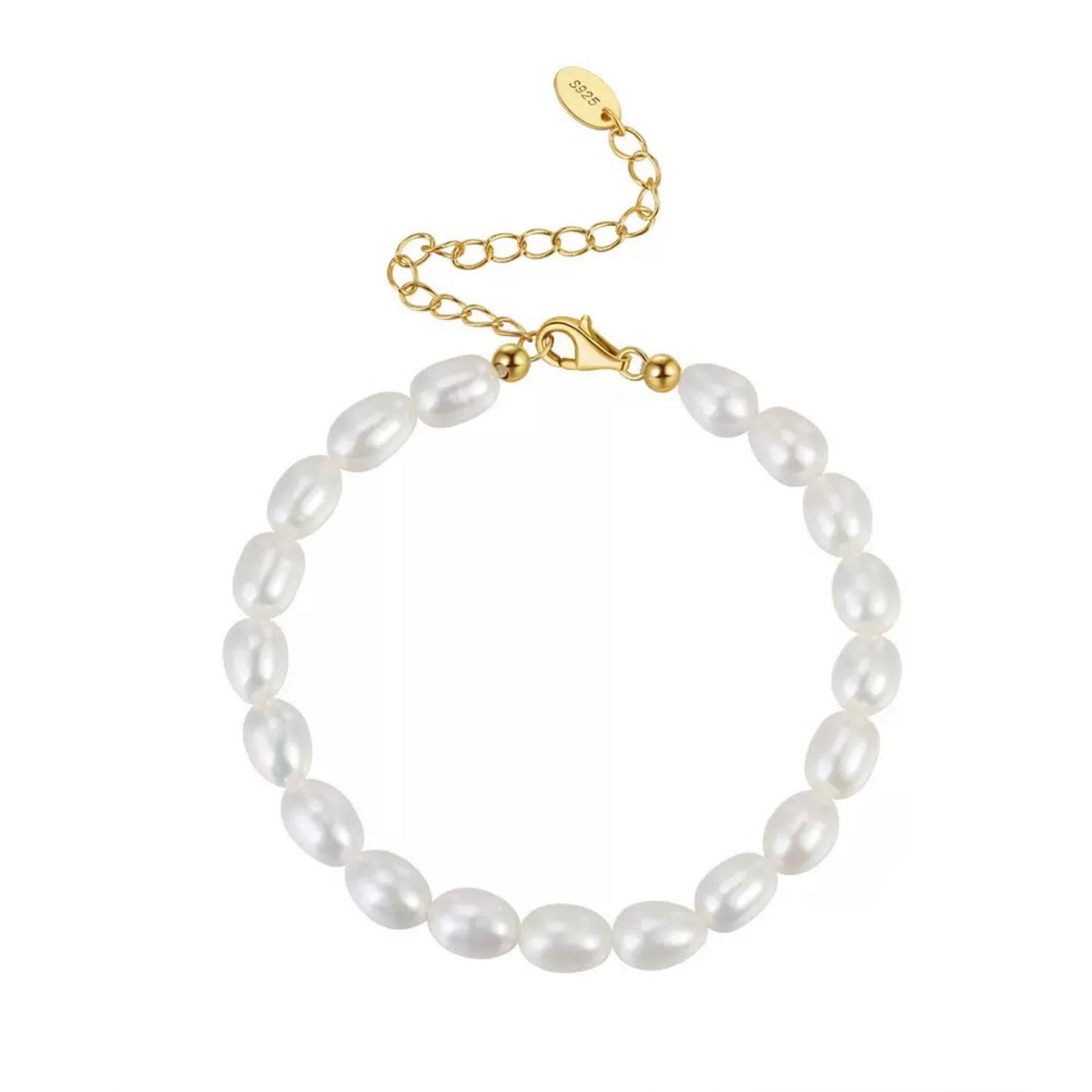 Pure Aura – Freshwater Pearl Vermeil Bracelet