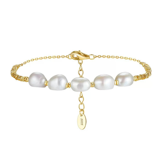 Golden Thread – Freshwater Pearl Vermeil Bracelet