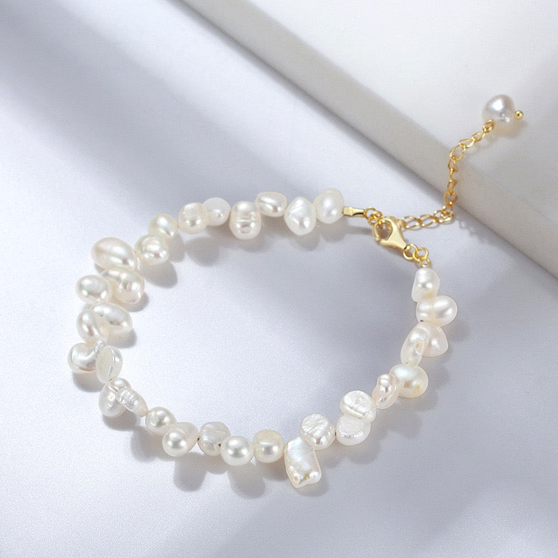 Full Grace – Freshwater Pearl Vermeil Bracelet