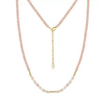 Blush Aura Pearl Necklace Pendant Necklaces