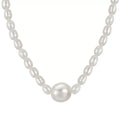 Lunar Drop – Freshwater Pearl Centerpiece Necklace