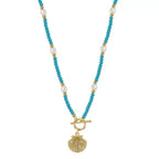 Turquoise Shell Toggle Necklace Pendant Necklaces
