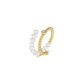 Golden Bloom – Baroque Pearl Open Ring