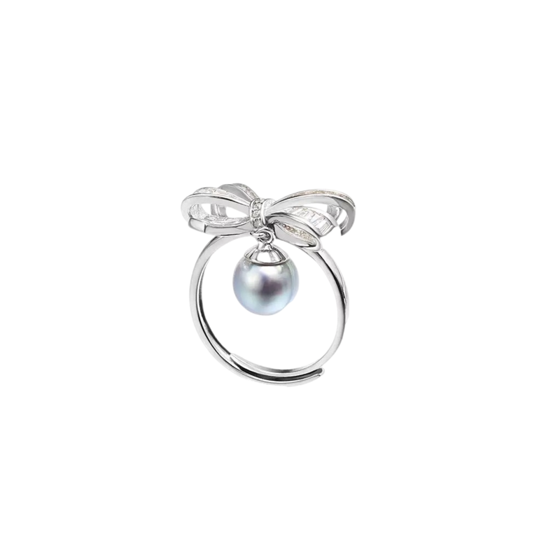 Grace Bow – Seawater Pearl Drop Ring