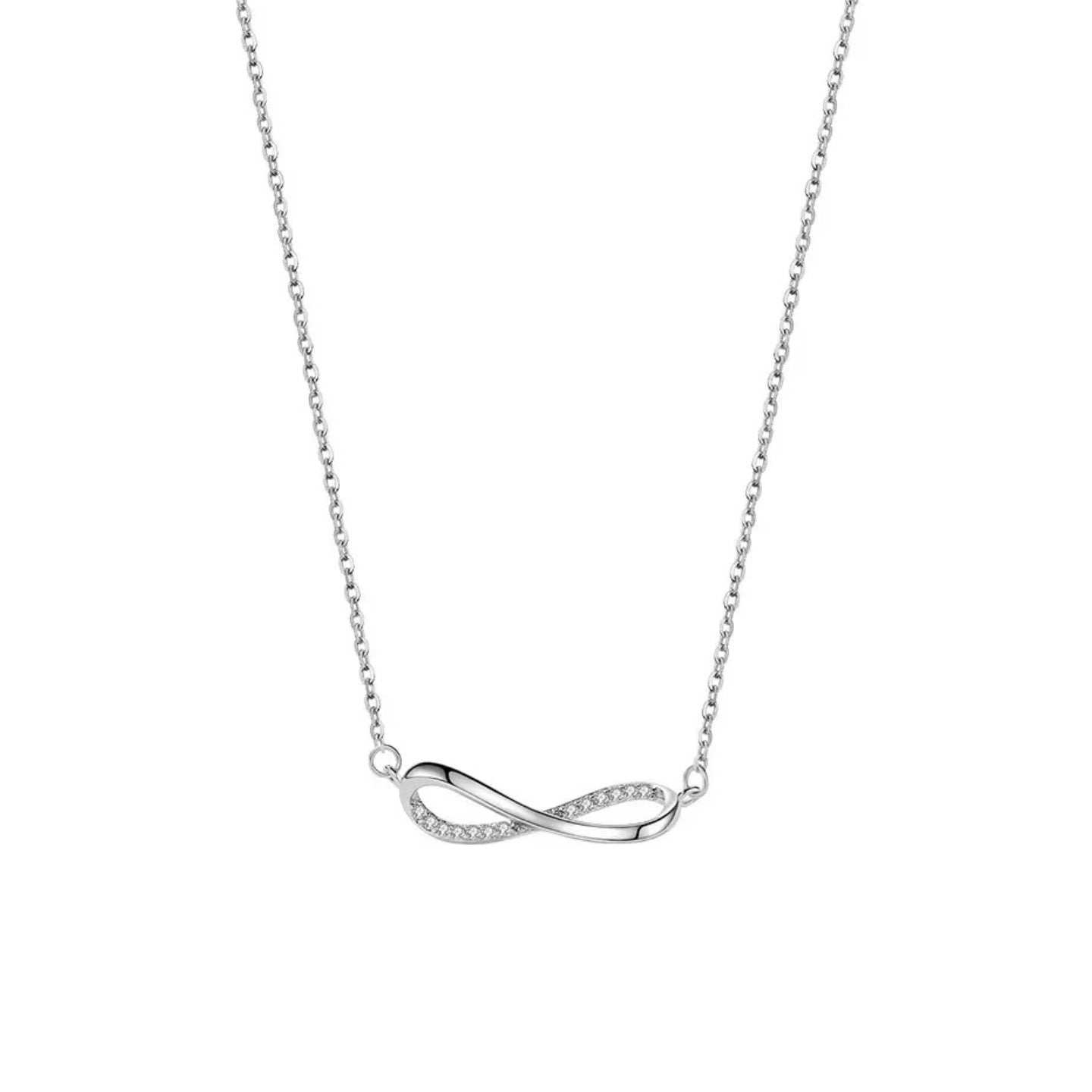 Eternal Glow – Sterling Silver Infinity Symbol Pendant Necklace