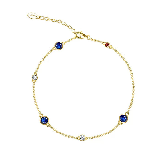 Starlit Colors – Sterling Silver & CZ Bracelet