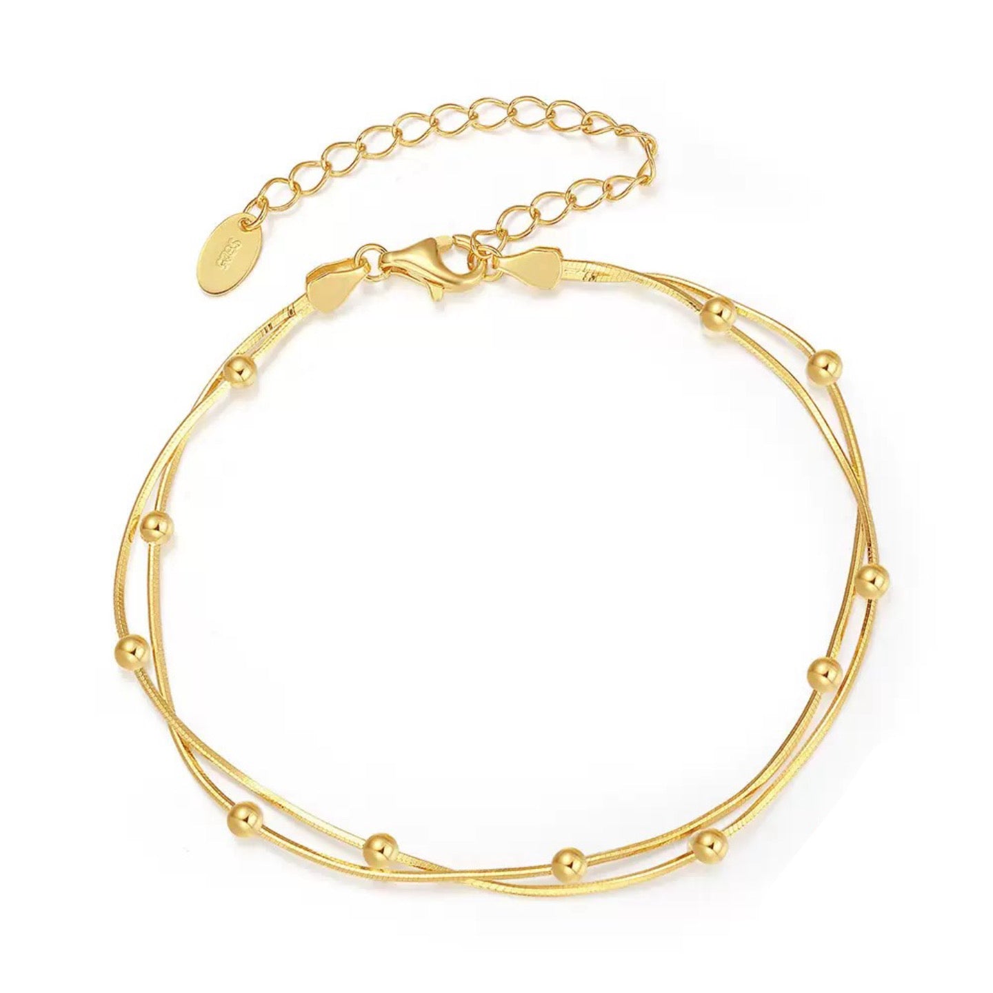 Golden Orbs – Vermeil Bracelet