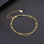 Golden Orb Chain Bracelet Beaded Bracelets