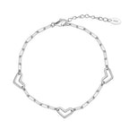Heart Trail Chain Bracelet Charm Bracelets