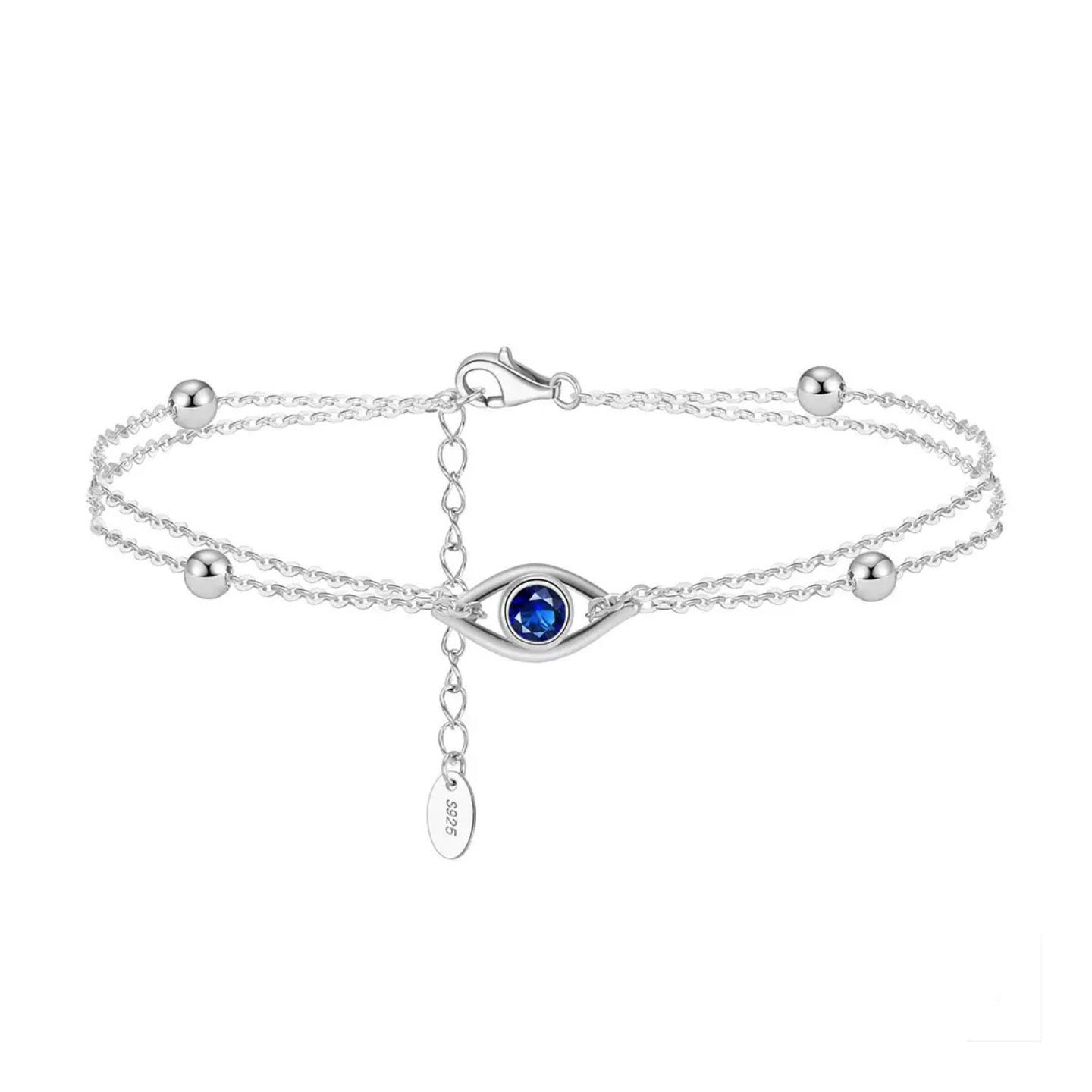 Evil Eye Shine – Vermeil & CZ Bracelet