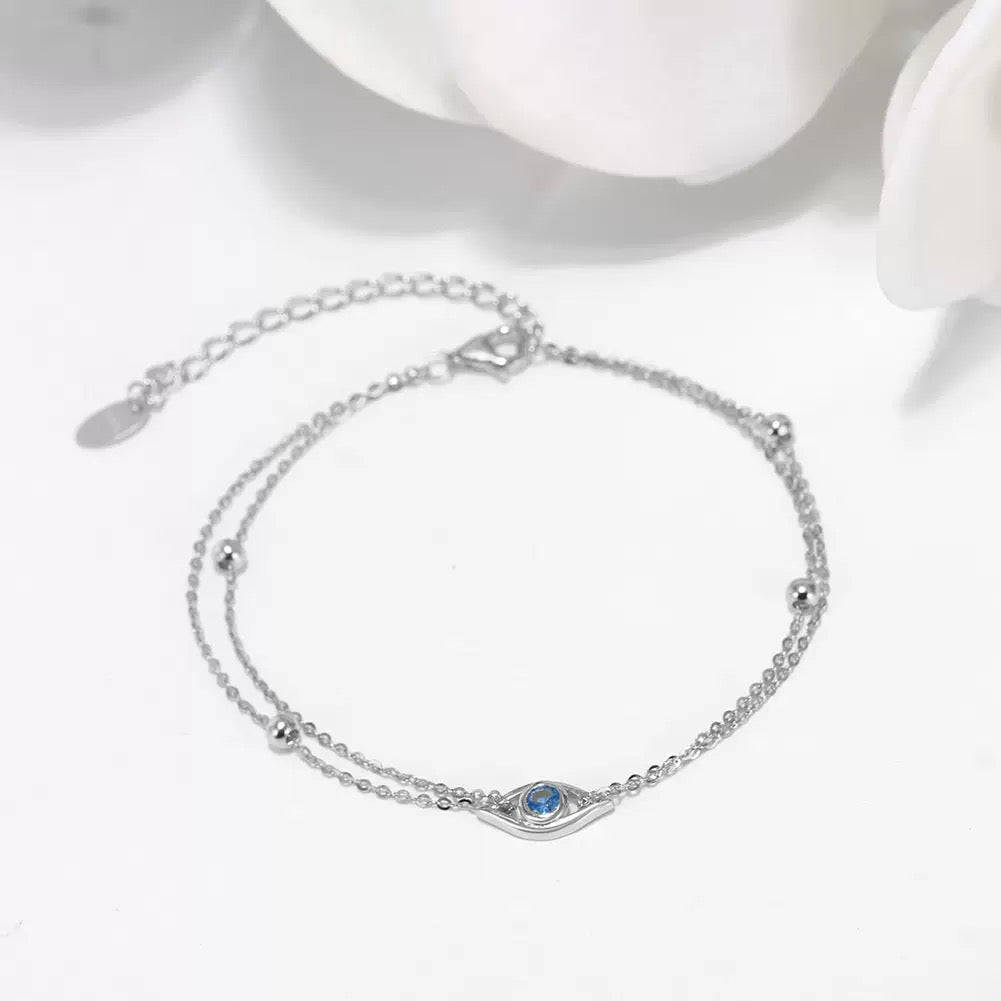 Evil Eye Shine – Vermeil & CZ Bracelet