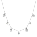 Sparkle Charms – Gold & Silver Cubic Zirconia Necklace