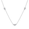 Twinkle Trio – Sterling Silver & Gold Vermeil Cubic Zirconia Necklace
