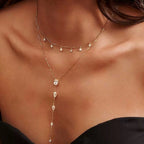 Drop Link Layer Y Necklace Lariat & Y Necklaces