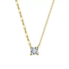 Solitaire Drop Chain Necklace Crystal Necklaces