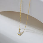 Solitaire Drop Chain Necklace Crystal Necklaces
