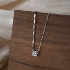 Solitaire Drop Chain Necklace Crystal Necklaces