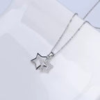 Star Frame Pendant Necklace Multi-Strand Necklaces