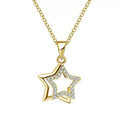 Double Star Link Layered Necklace product photo by Starlight