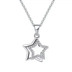 Star Frame Pendant Necklace Multi-Strand Necklaces