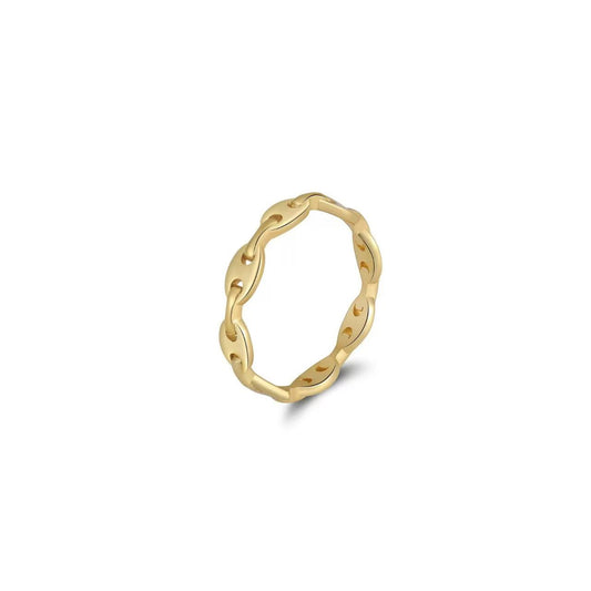 Eterna Link – Sterling Silver Chain Band Ring