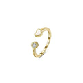 Heart Duo Detail Adjustable Ring product photo by Starlight