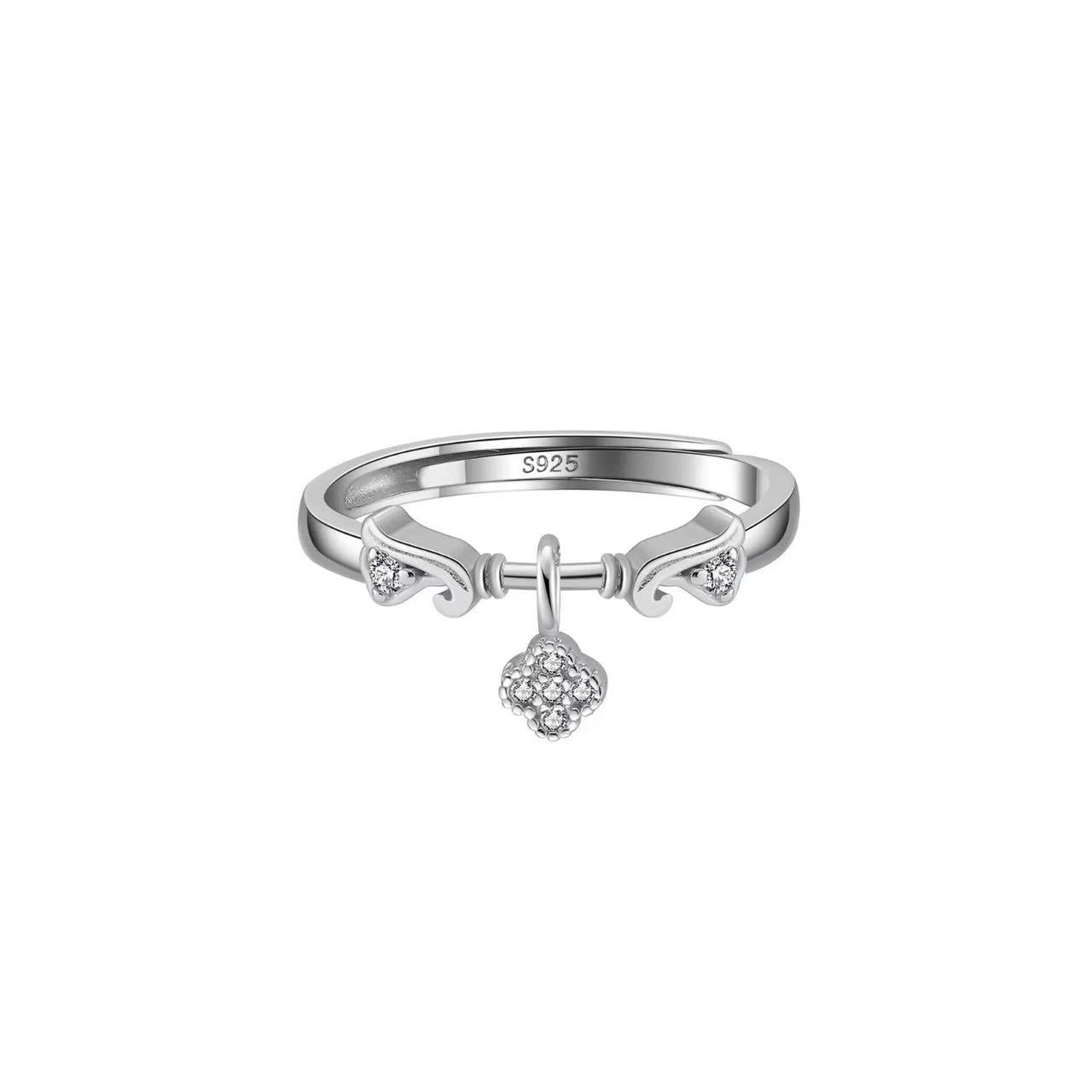 Bloom Charm – Vermeil & CZ Adjustable Ring