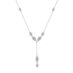 Teardrop Round Link Y Necklace Lariat & Y Necklaces