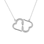 Interlocking Heart Necklace Pendant Necklaces