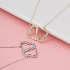 Interlocking Heart Necklace Pendant Necklaces